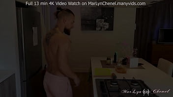 Perfect Deep Blowjob in Kitchen From Cute Girl