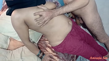 Hard and rough anal sex was really very painful hardsex for hijab wearing Desi Indian stepsister in red shalwar
