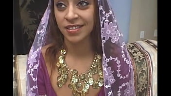 Latmi Hijab strip off her clothes showing her natural tits. She blowjob 2 dicks and fucking dogging and on top until cumming