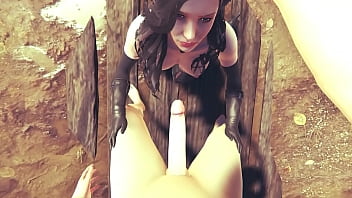 Yennefer 3d porn animation the witcher 3 - handjob at medieval village for my big cock to get facial massive cum
