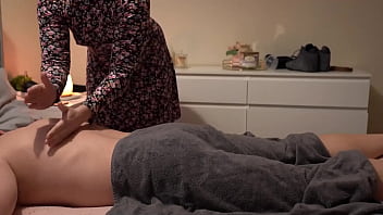 Erotic Massage Ends WIth Tight Pussy Filled with Cum