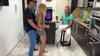 Dancing Reggaeton with my Best Friend's Girlfriend and I Rub my Cock on her Ass in Front of NTR Netorare