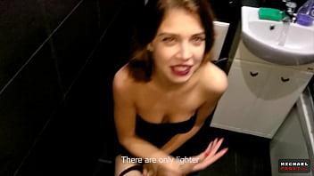 Fucked Pissing Girl in Bathroom at Party - POV - Michael Frost and MihaNika69