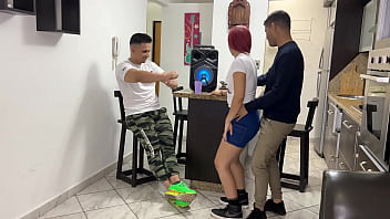 Dancing Reggaeton with my Friend's Girlfriend and I Rub my Cock on her Ass in Front of NTR Netorare