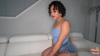 Curly Rican Gags on My Dick and Bounces Her Ass