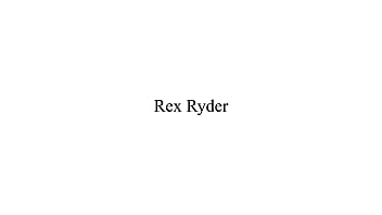 Rex Ryder XXX | 