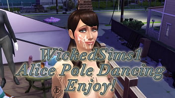 Sims 4 - Alice Tries Pole Dancing