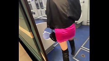 Public sex in a train car in the subway - I was met by a subscriber in the subway and fucked - Darcy Dark