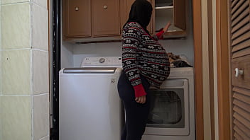 Pregnant wife lets him cum inside her asshole
