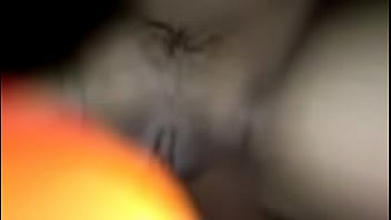 Spreading the student girl's pussy, using his cock to fuck her clit until he cums all over her pussy, very lickable.