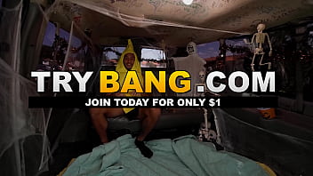 BANGBROS - BangBus SwalloWeen Spectacular With Big Booty Latin Babe And Dude Dressed Like A Banana
