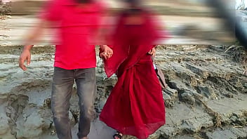 Bengali Girl In Red Saree Outdoor sex video