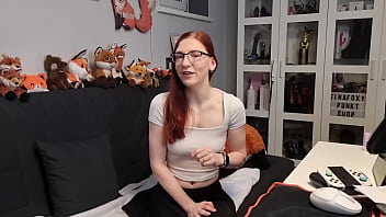 Shy young woman invites you to watch her orgasm