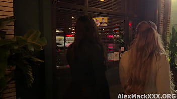 2 Hot Girls find a random guy at the bar to fuck