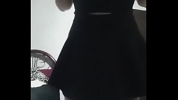 Sexy big ass and short skirt