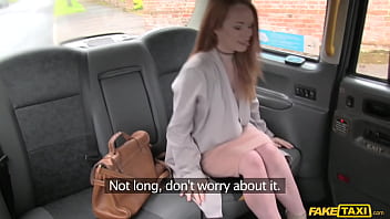 FakeTaxi - redhead Ella Hughes has her pussy eaten out, asshole fingered, pussy fucked and given a big facial cumshot
