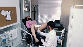 Perverted gynecologist puts his big COCK in my wet pussy as therapy