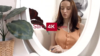Slim4K - Skinny teen with braces sucks and gets anal fucked