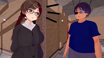 Anime 3D linda joven gozando de buen sexo