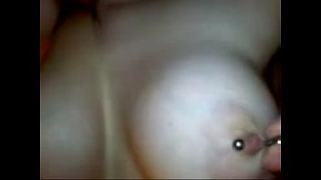 girlfriend plays with her pierced nipples 6