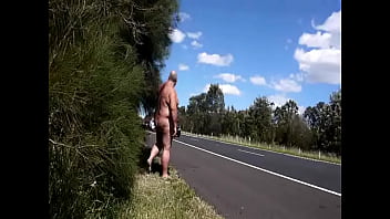 Public Nudity By Freeway as 17 Cars Pass